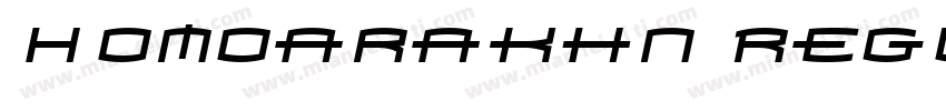 Homoarakhn Regular字体转换